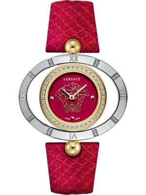 Versace 91Q89FD800 S800 Eon Ellipse Red Leather 40mm