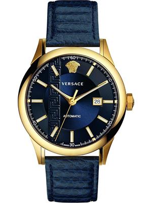 VERSACE AIAKOS BLUE AUTOMATIC WATCH 44MM