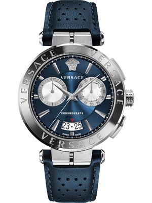 Versace Aion Chronoghrap Blue Watch 45mm