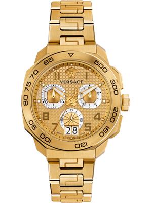 Versace Dylos Chrono Swiss Watch 44mm