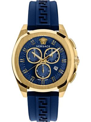 Versace Geo Chronograph Blue Watch 43mm