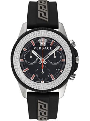 Versace Greca Action Chrono Silicone Watch 42MM