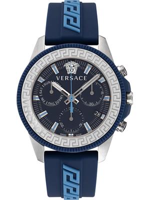 Versace Greca Action Chrono Silicone Watch 42MM