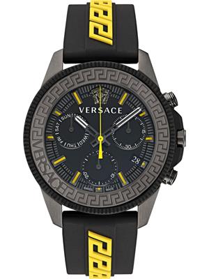 Versace Greca Action Chrono Silicone Watch 45mm