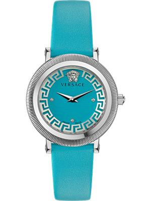 Versace Greca Flourish Blue Tone Watch 35mm