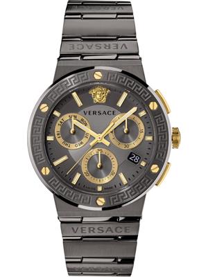 Versace Greca Logo Chronograph Watch 43mm