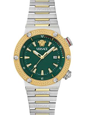 Versace Greca Logo Green Watch 43mm