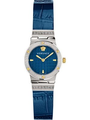 Versace Greca Logo Mini Leather Watch 27mm