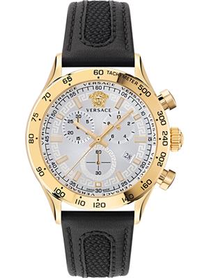 Versace Hellenyium Chrono Leather 44mm