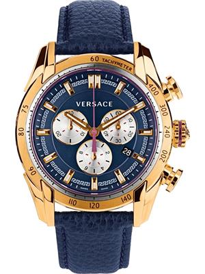 Versace V-Ray Chronograph Gold Watch 44mm