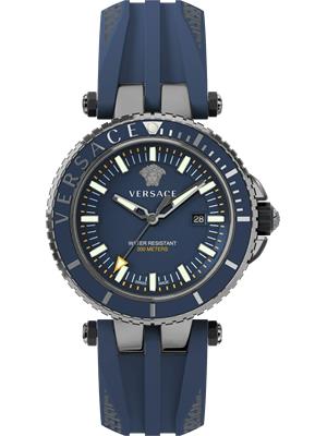 Versace Mens V-Race Diver Watch 46mm