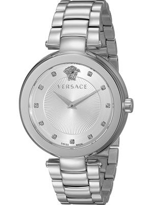 Versace Mystique Quartz Silver Watch 38mm