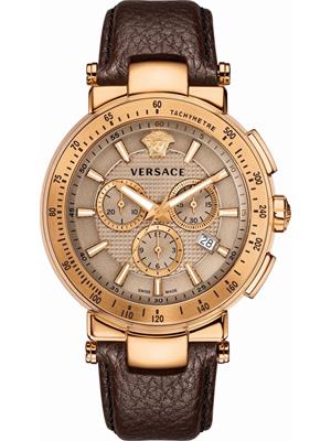 Versace Mystique Sport Brown Watch 44.5mm