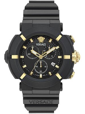 Versace Real Active Chrono Silicone Watch 45mm