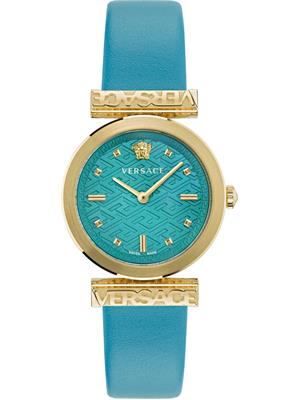 Versace Regalia Leather Watch 34MM