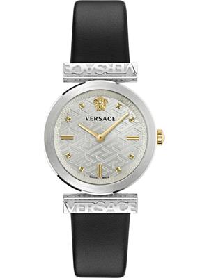 Versace Regalia Leather Watch 34MM