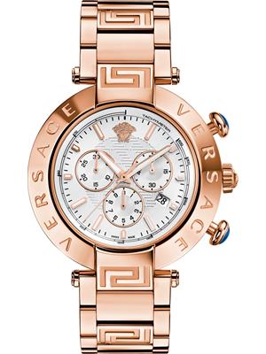 Versace Reve Chrono Rose Gold Watch 46mm