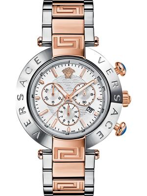 Versace Reve Men's Rose Gold Date Watch 46mm