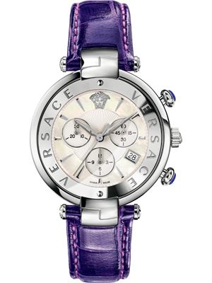 Versace Rêvive CHRONO Violet Date Watch 41mm