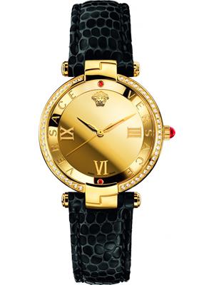 VERSACE Rêvive Gold Mirror Ladies Watch 35mm