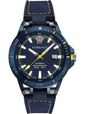 Versace Sport Tech Blue Swiss Automatic Watch 45mm