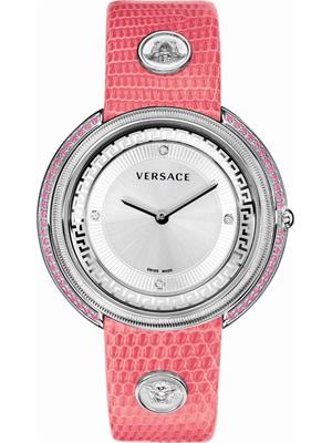 Versace Thea Diamond Gold IP Blue Watch 39mm