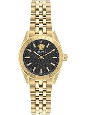 Versace V-Code Gold Tone Watch 36mm