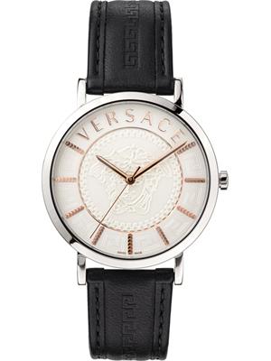 Versace V-Essential Leather Watch 40mm