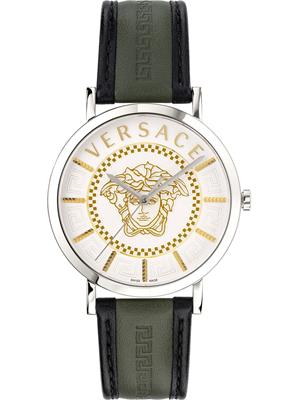 Versace V-Essential Leather Watch 40mm