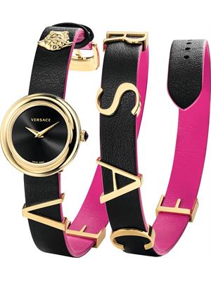 Versace V-FLARE Quartz Gold-Tone Watch 28mm