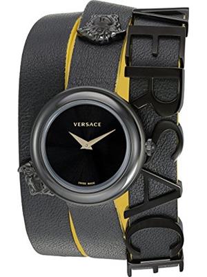 Versace V-FLARE Quartz Leather Watch 28mm