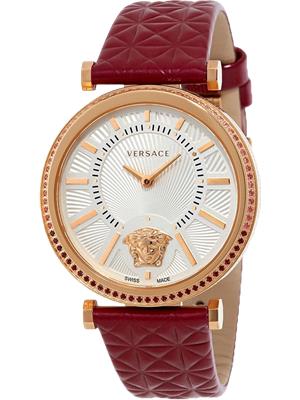 Versace V-Helix Burgundy Watch 38mm