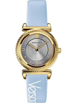 Versace V-Motif Vintage Logo Blue Watch 35mm