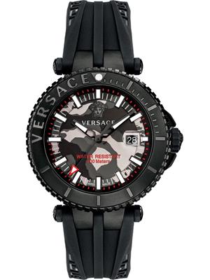 VERSACE V-Race Black Camo Watch 46mm