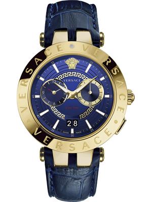 Versace V-Race Blue Watch 46mm