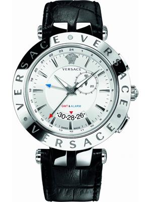 Versace V-Race GMT Alarm Date Watch 46