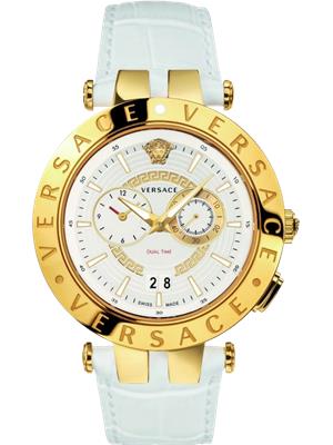 Versace V-Race White Watch 46mm