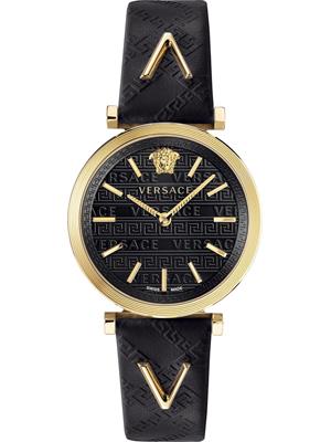 Versace V-Twist Black Swiss Watch 36mm