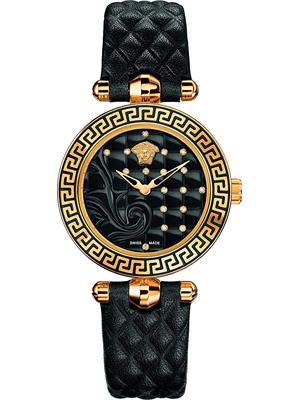 VERSACE Vanitas Micro Black Ladies Watch 30mm