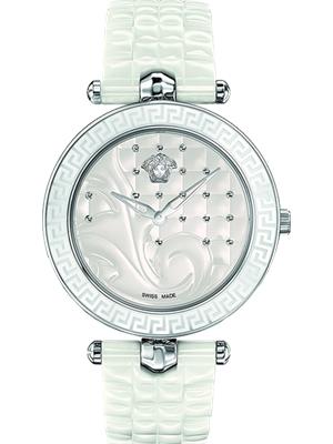 VERSACE Vanitas White Quilted Watch 40mm