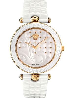 VERSACE Vanitas White Quilted Watch 40mm