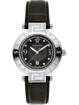 Versace Reve Black Dial Watch 34mm