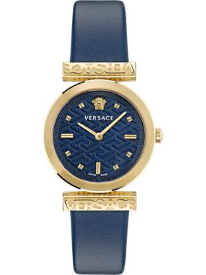 Versace Regalia Leather Watch 34MM