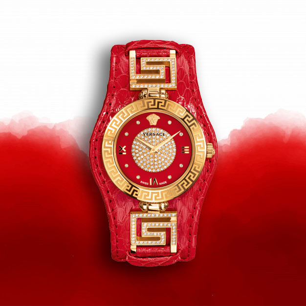 đồng hồ Versace V-Signature Christmas Edition Red