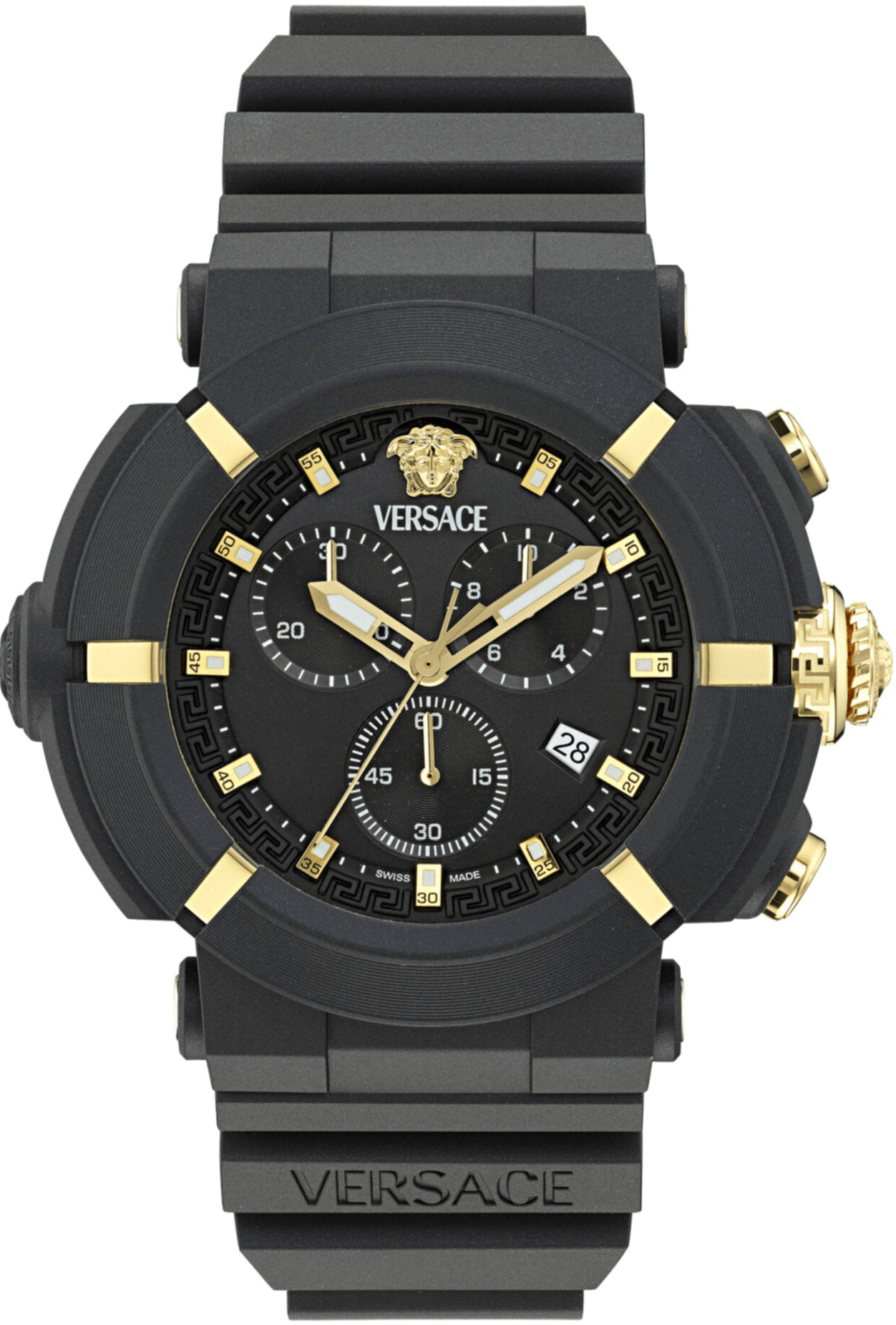 Versace Real Active Chrono Silicone Watch 45mm