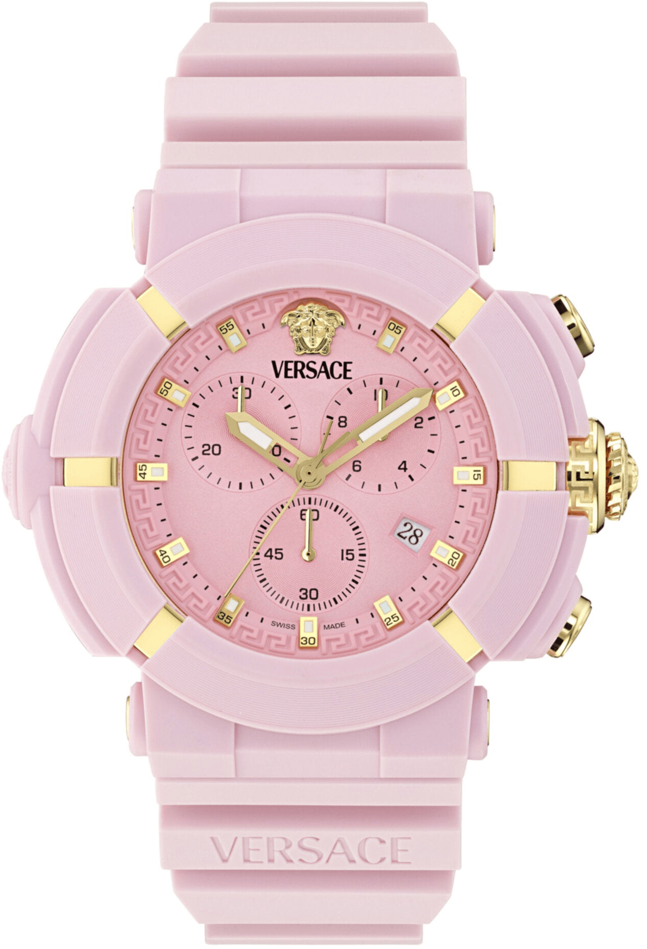 Versace Real Active Chrono Silicone Watch 45mm