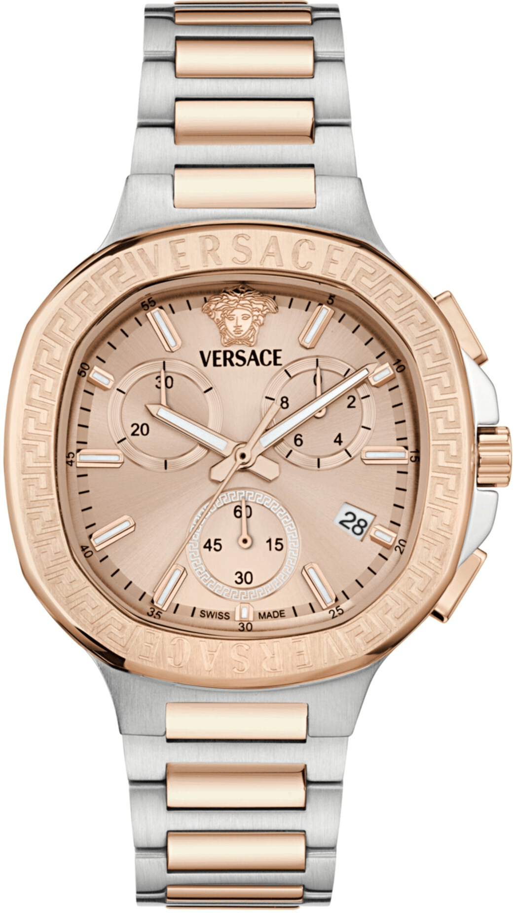 Versace V-Chrono Square Bracelet Watch 40mm