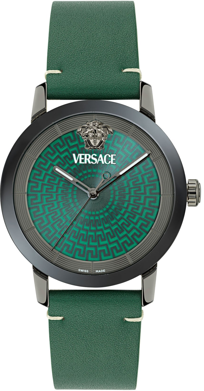 Versace V-Helix Green Dial Watch 40mm